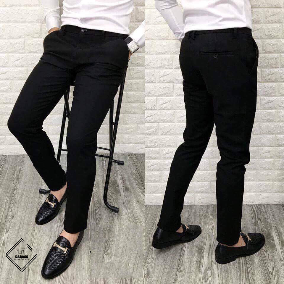 [HCM]Quần Dài Tây Âu Cao Cấp Màu Đen Lịch Lãm