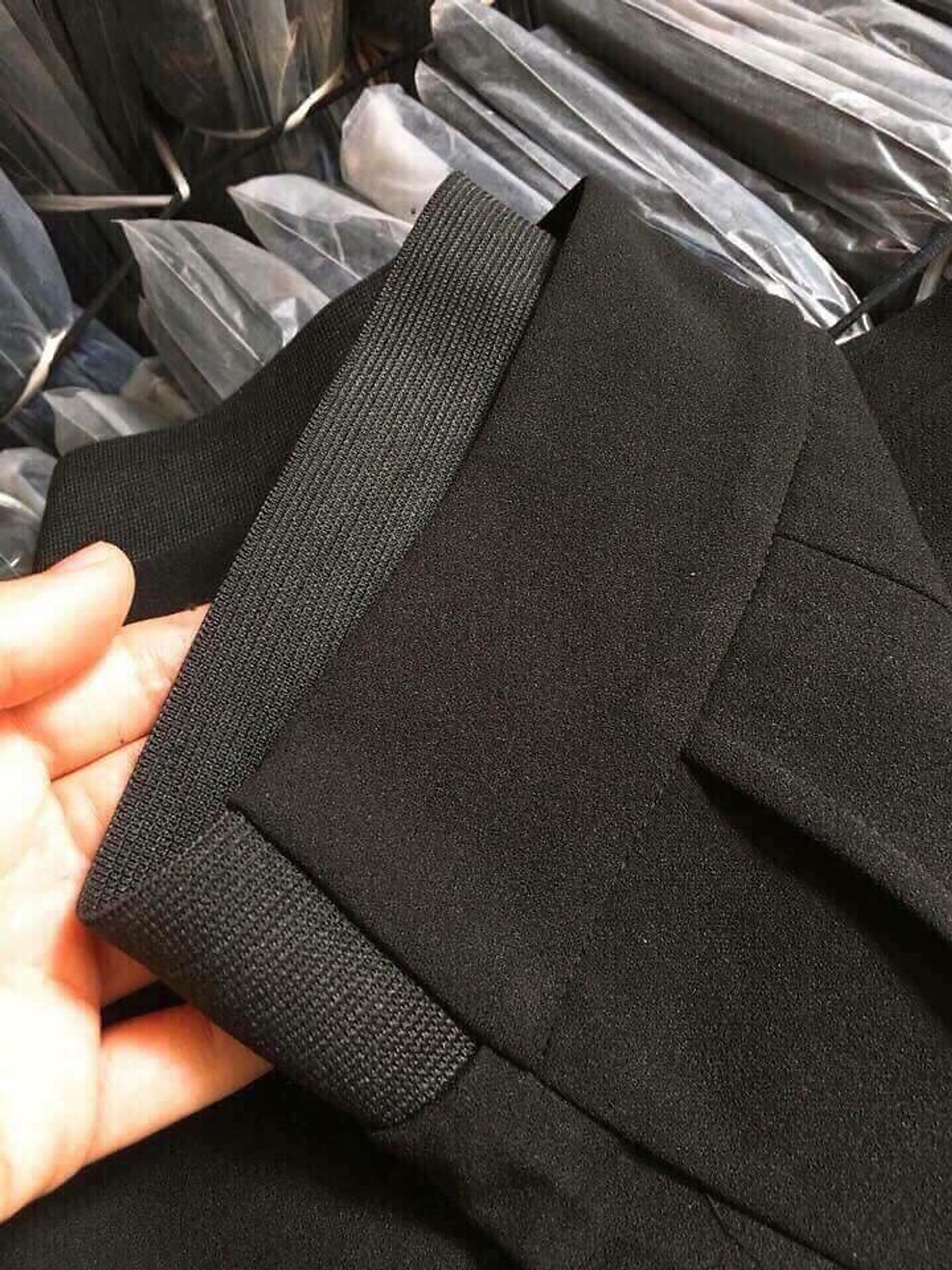 Quần baggy nữ cạp chun QT22
