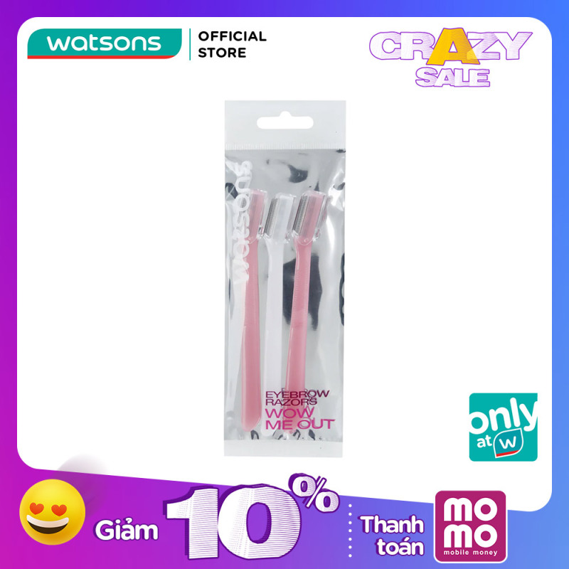 Dao Cạo Lông Mày Watsons (Bộ 3 Cây)