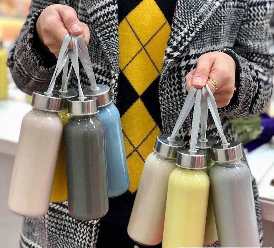 CHAI THUỶ TINH ĐỰNG NƯỚC CÓ DÂY XÁCH 500ML, CHAI THUỶ TINH ĐỰNG NƯỚC ÉP, CHAI ĐỰNG SỮA, CHAI ĐỰNG NƯỚC ĐA NĂNG