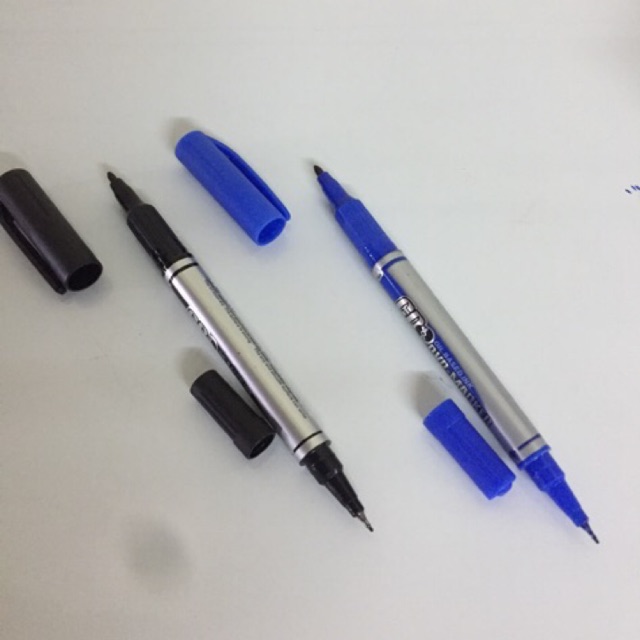 BÚT LÔNG DẦU 2 ĐẦU 1 HỘP (12 CHIẾC),BÚT DẠ KÍNH GHI ĐĨA NT105