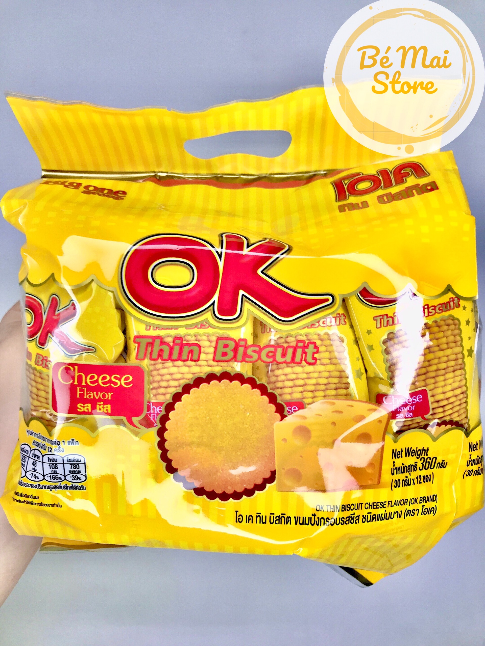 Bánh OK Thin Biscuit Thái Lan 360g