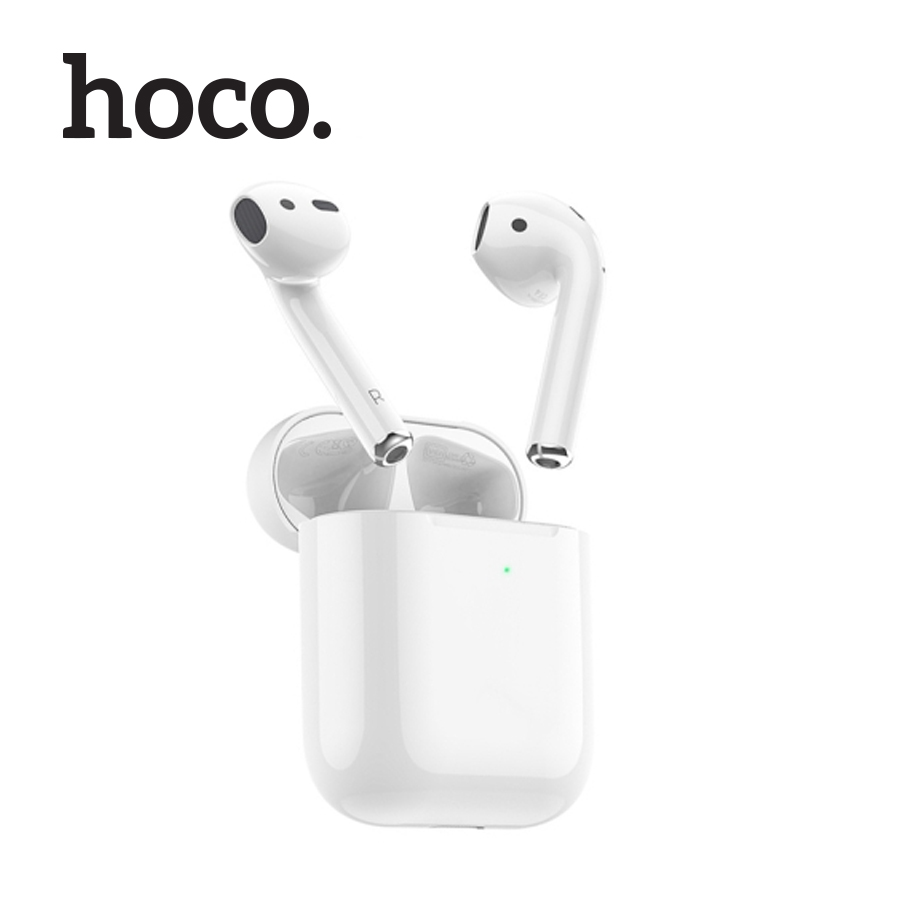 Tai nghe Bluetooth TWS Hoco DES03 Pro V5.0, định vị, đổi tên, chạm cảm ứng, cửa sổ kết nối, pin 350mAh ( trắng )