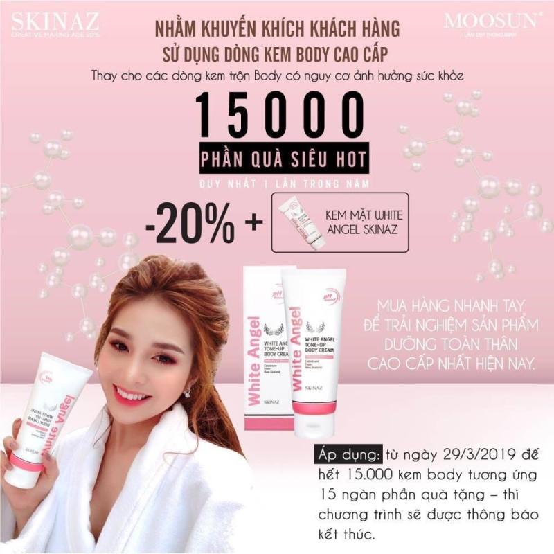 Kem White Angel Body Skinaz cao cấp - kem dưỡng trắng da toàn thân cao cấp nhập khẩu 100% từ Hàn Quốc - 200ml
