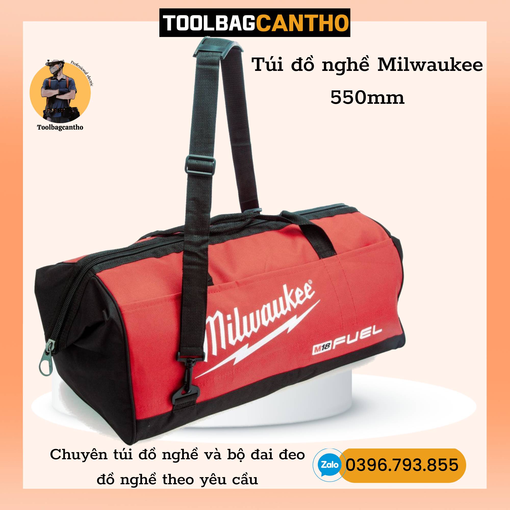 Túi đồ nghề Milwaukee 550mm