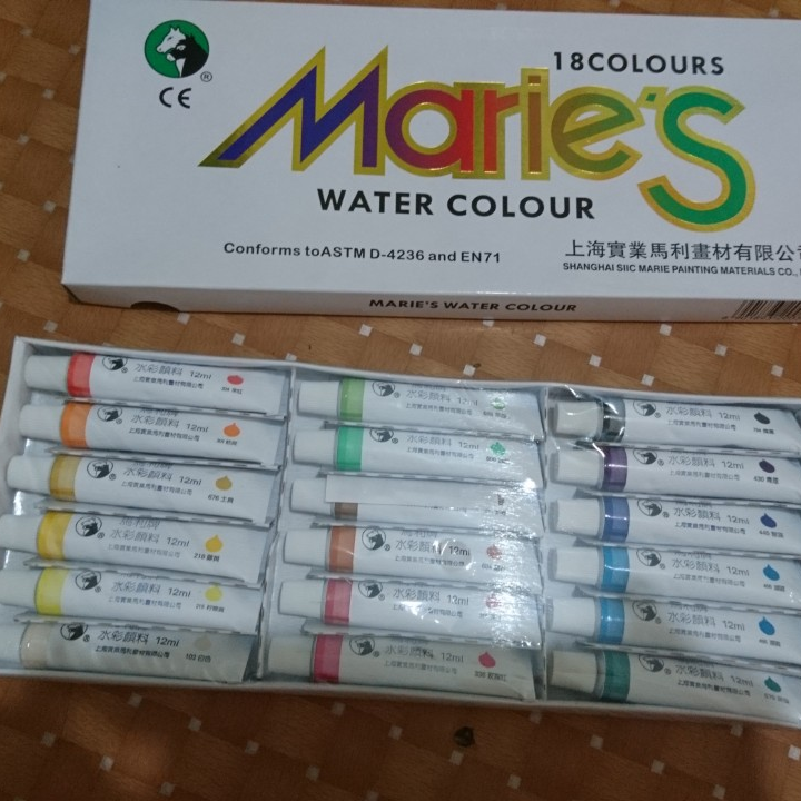 MÀU NƯỚC MARIE'S 12-18 -24-36 Màu