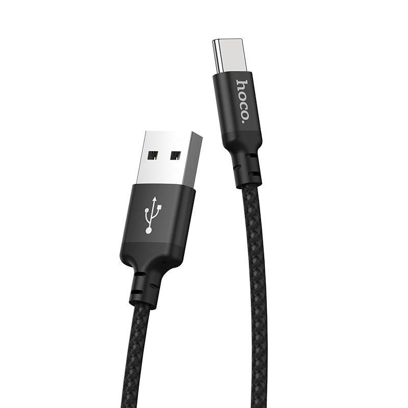 Cáp sạc dây dù Hoco X14 dài 2M cổng Type-C (Hỗ trợ sạc nhanh) - Nhat Tin Authorised Store