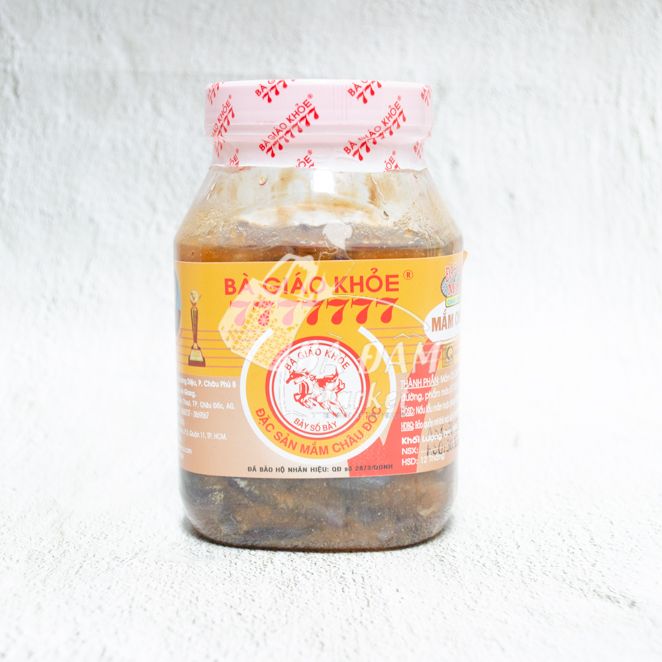 Mắm cá chốt bà giáo khoẻ 7777777 nguyên con 500gr - đặc sản an giang ocop 3 sao
