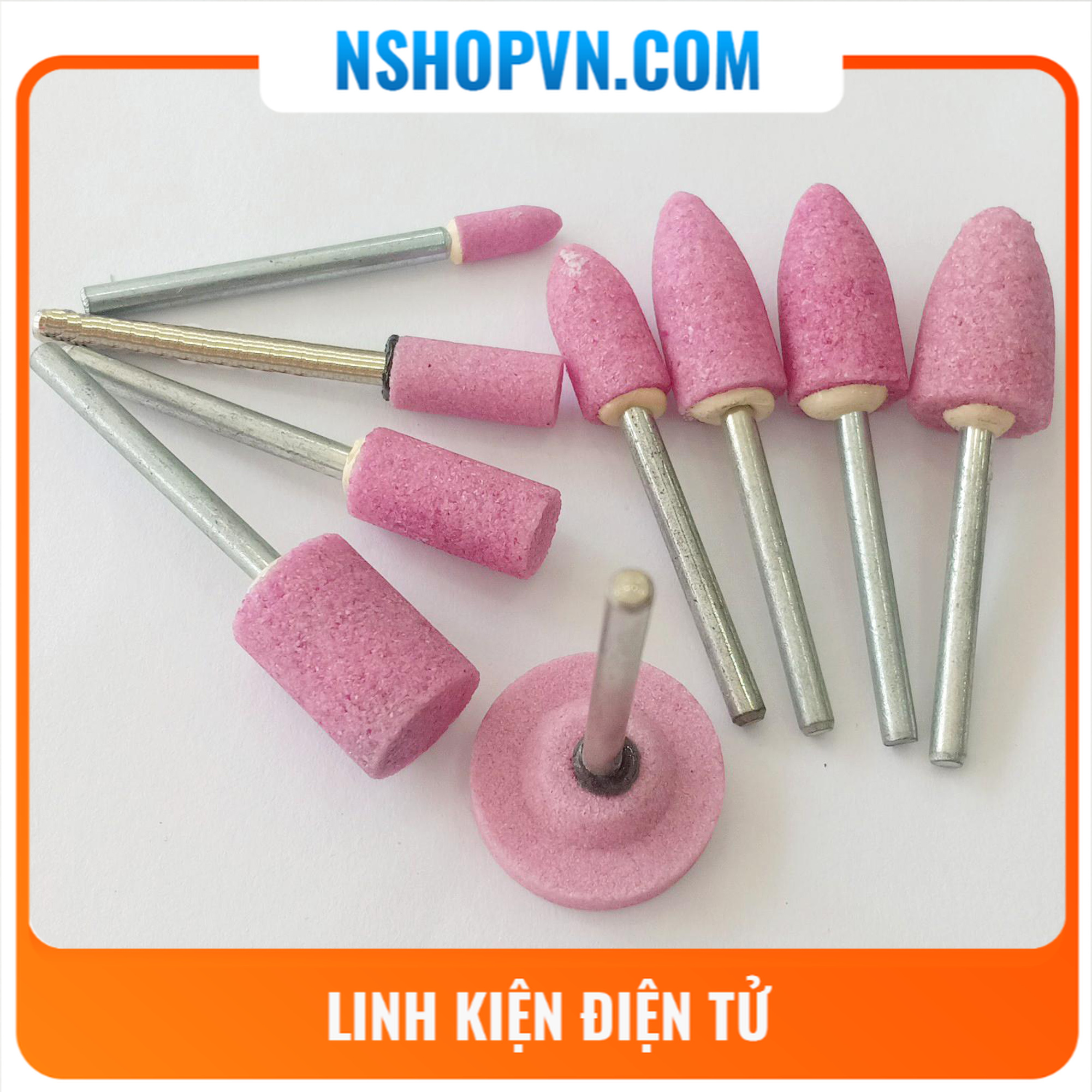 2 đá mài đầu nhọn φ8
