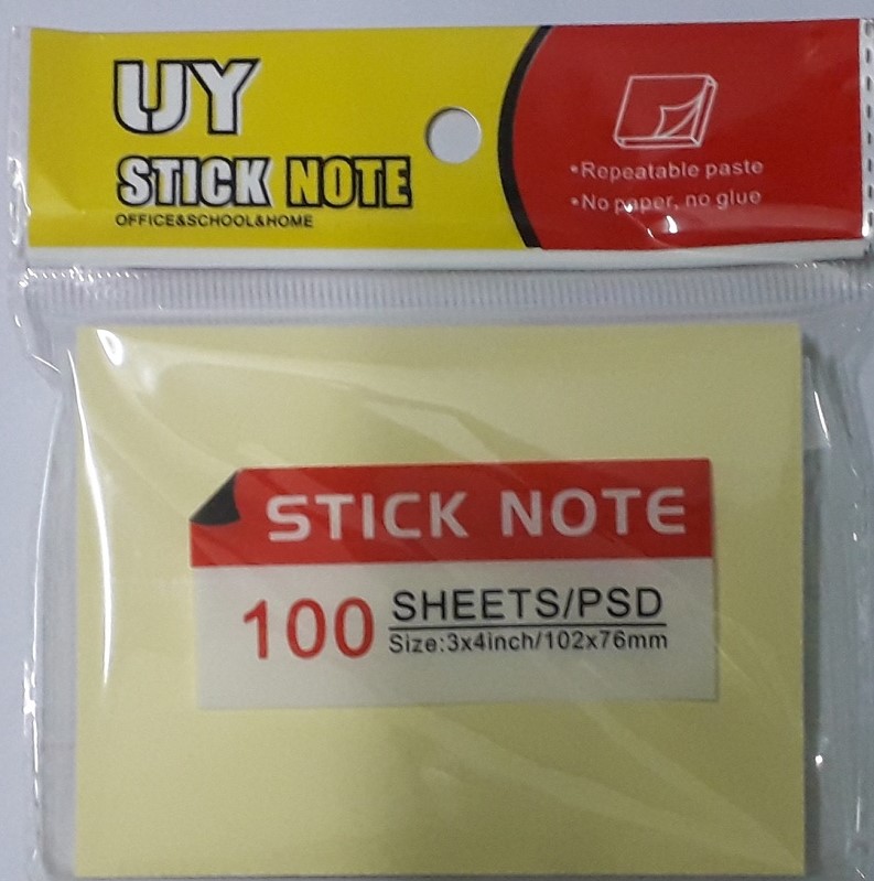 2 Xấp - GIẤY GHI CHÚ 3 *4 ( kích thước : 102 x 76 mm) ( màu vàng) ( xấp / 100 tờ)