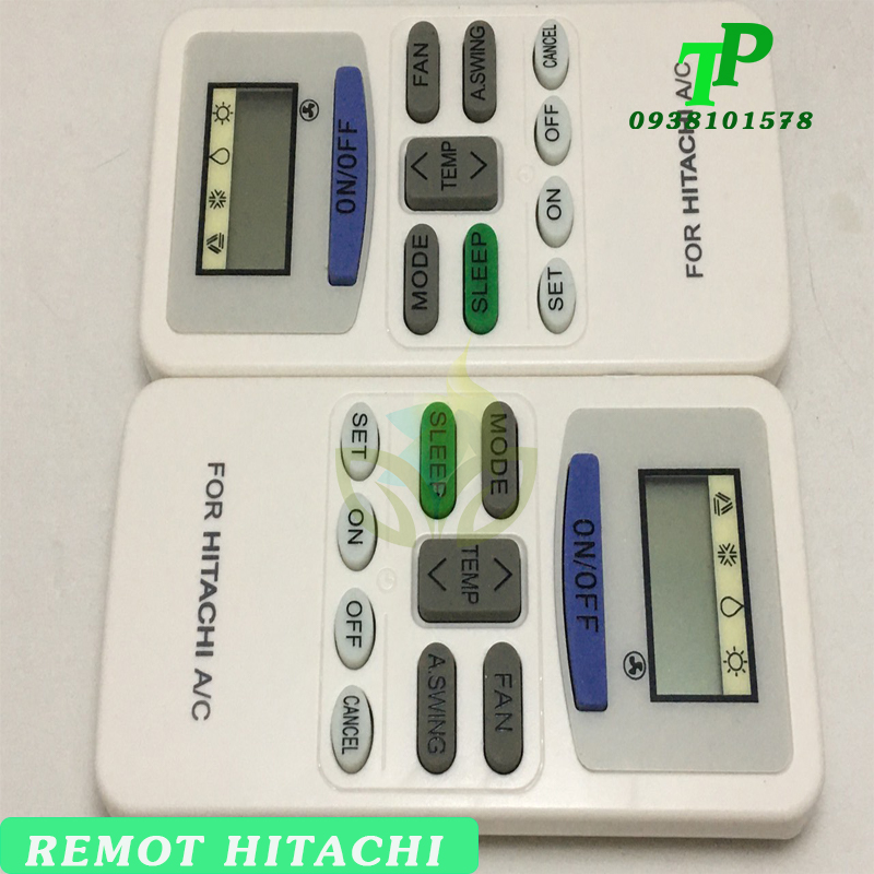 Điều Khiển, Remote Máy Lạnh Điều Hòa Hitachi (Tặng Kèm Pin)