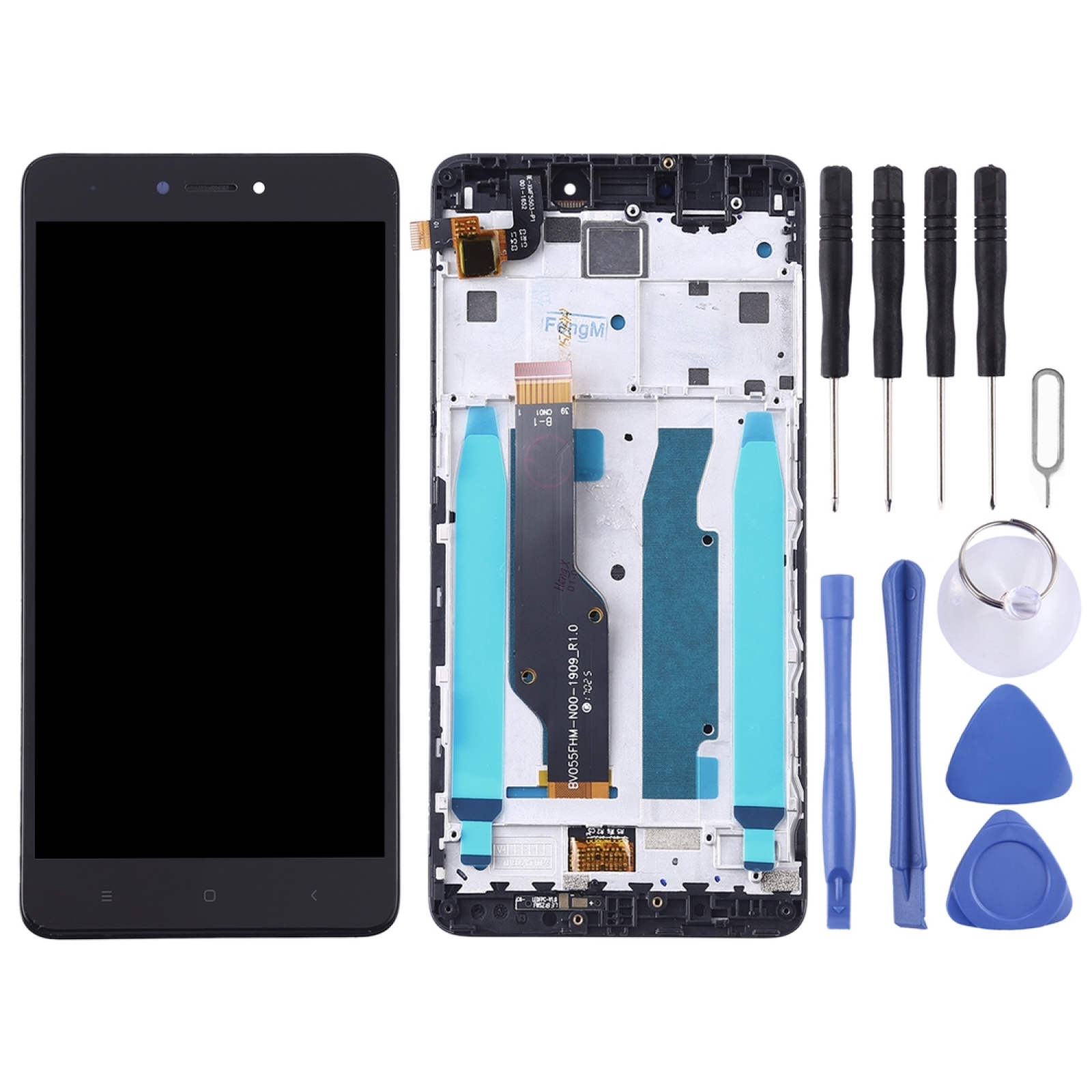 Màn Hình LCD Và Bộ Số Hóa Toàn Bộ Lắp Ráp Có Khung, Dành Cho Xiaomi Redmi Note 4X (Trắng)