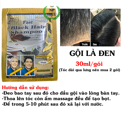 Thuốc nhuộm tóc đen_Gội là đen