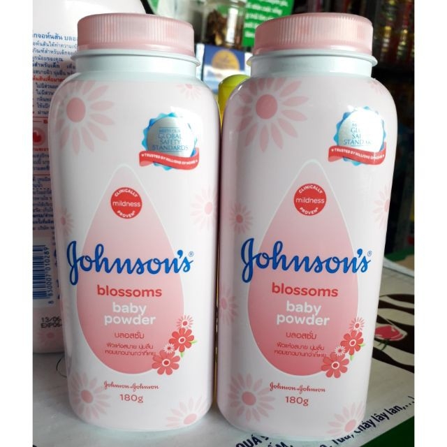Phấn rôm cho bé sơ sinh johnsons baby powder Thái Lan 180g mẫu mới