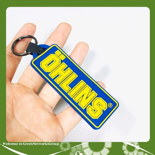 Móc Khóa 2 mặt OHLINS trang trí xe máy