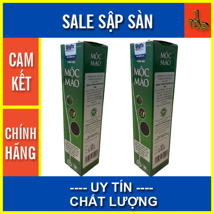 Mộc Mao (Hộp 60 viên , Sủi 20 viên) - Giảm nguy cơ tóc bạc sớm , Top1