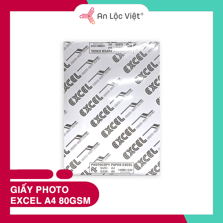 Giấy A4 EXCEL 70 - 80 gsm chính hãng
