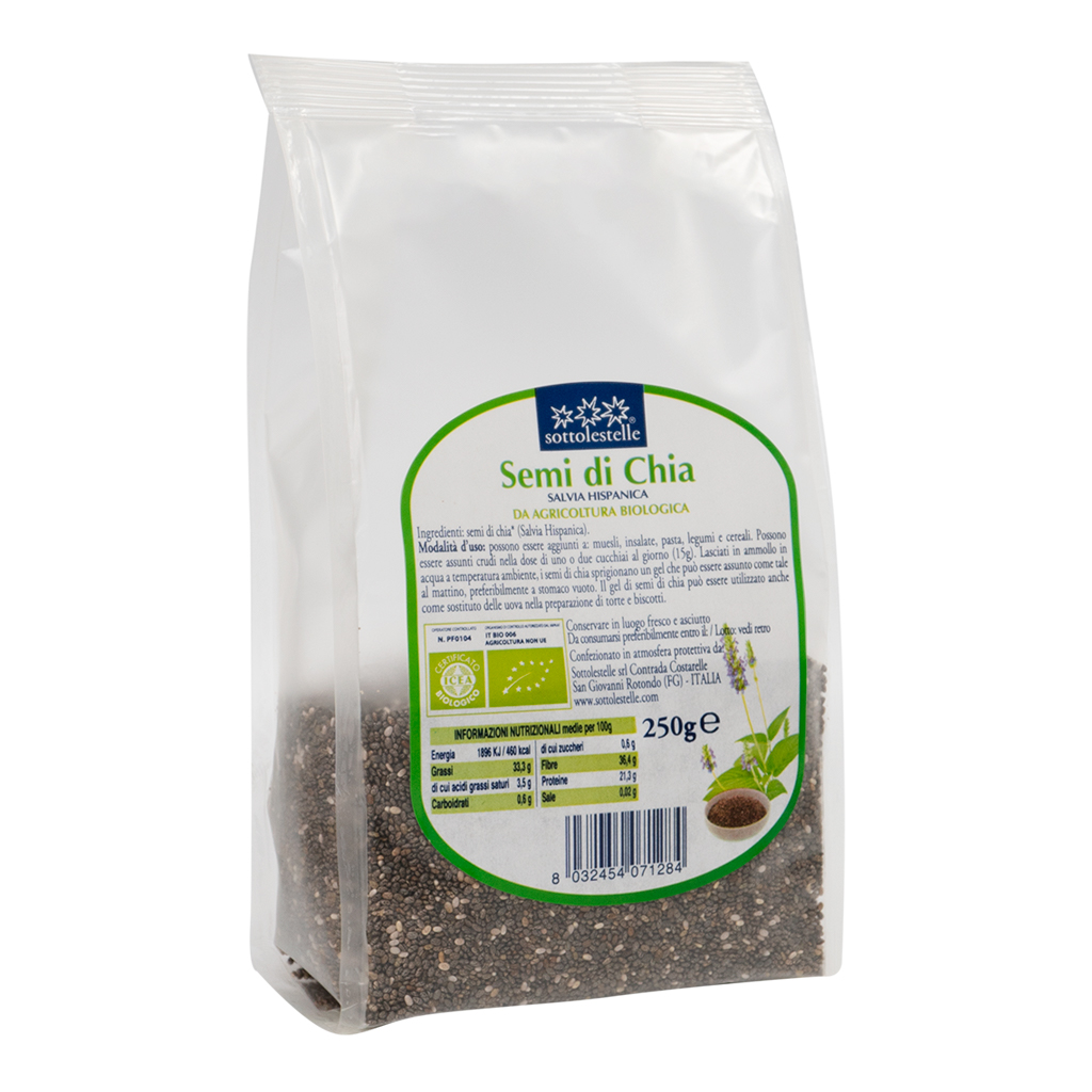 Sottolestelle Organic Chia Seeds - 250Gr