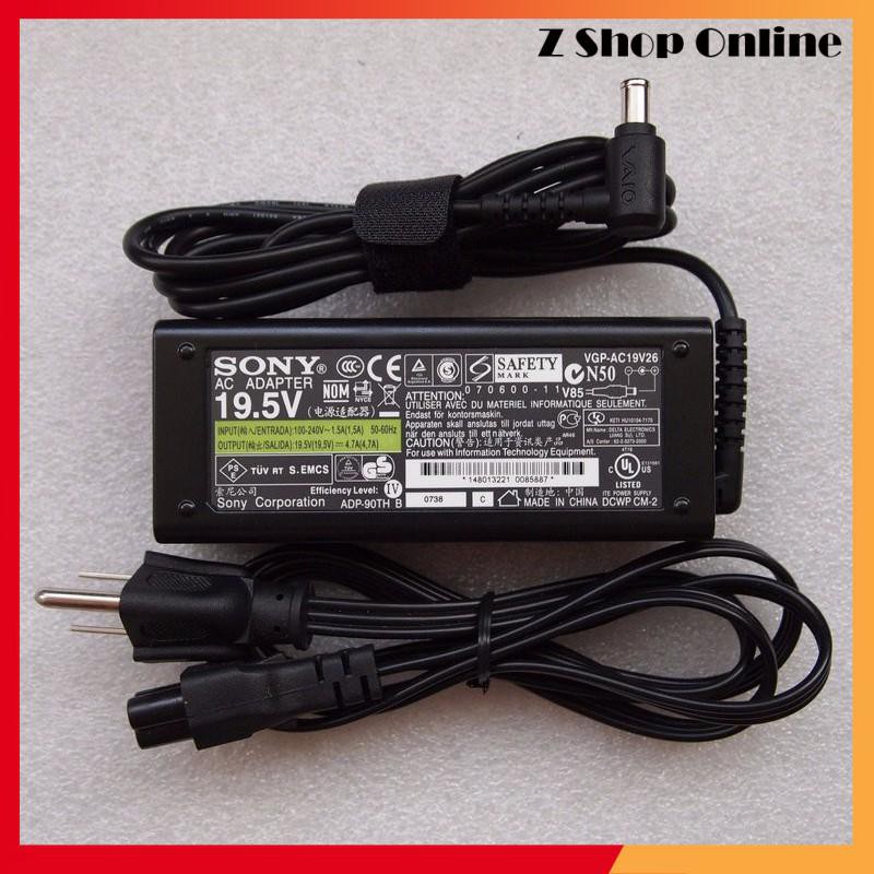 Sac laptop sony 19.5v - 4.7a, 90w