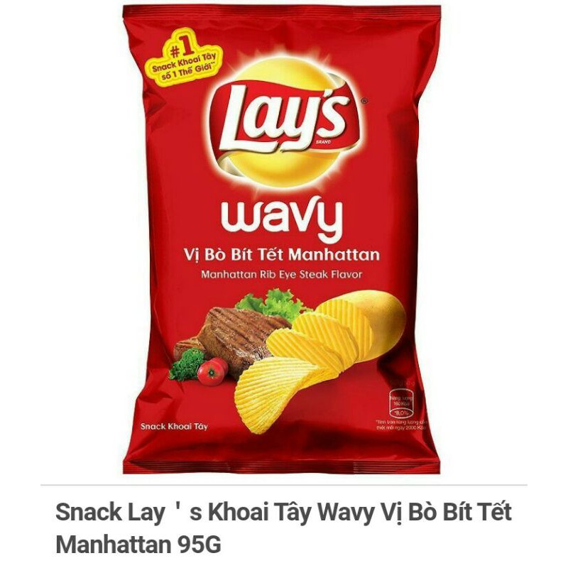 Snack khoai tây Lay's và Poca gói