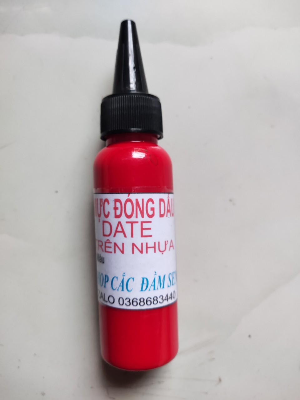 Mực đóng dấu date trên mọi chất liệu lọ 60 ml