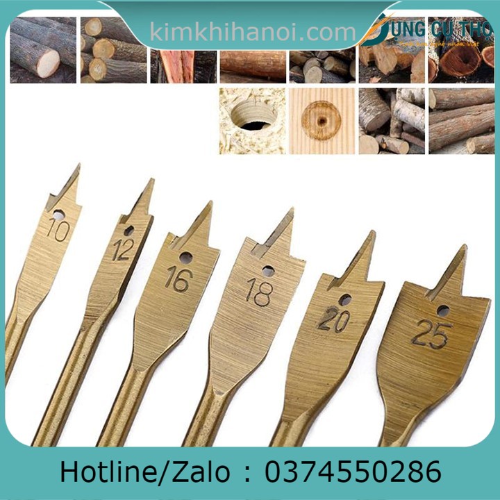 Bộ 6 mũi khoan khoét lỗ đuôi cá