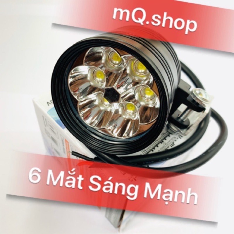 ĐÈN TRỢ SÁNG L6X 40W CHIP LED CREE VỎ CNC CAO CẤP CHÍNH HÃNG MQ BH12T