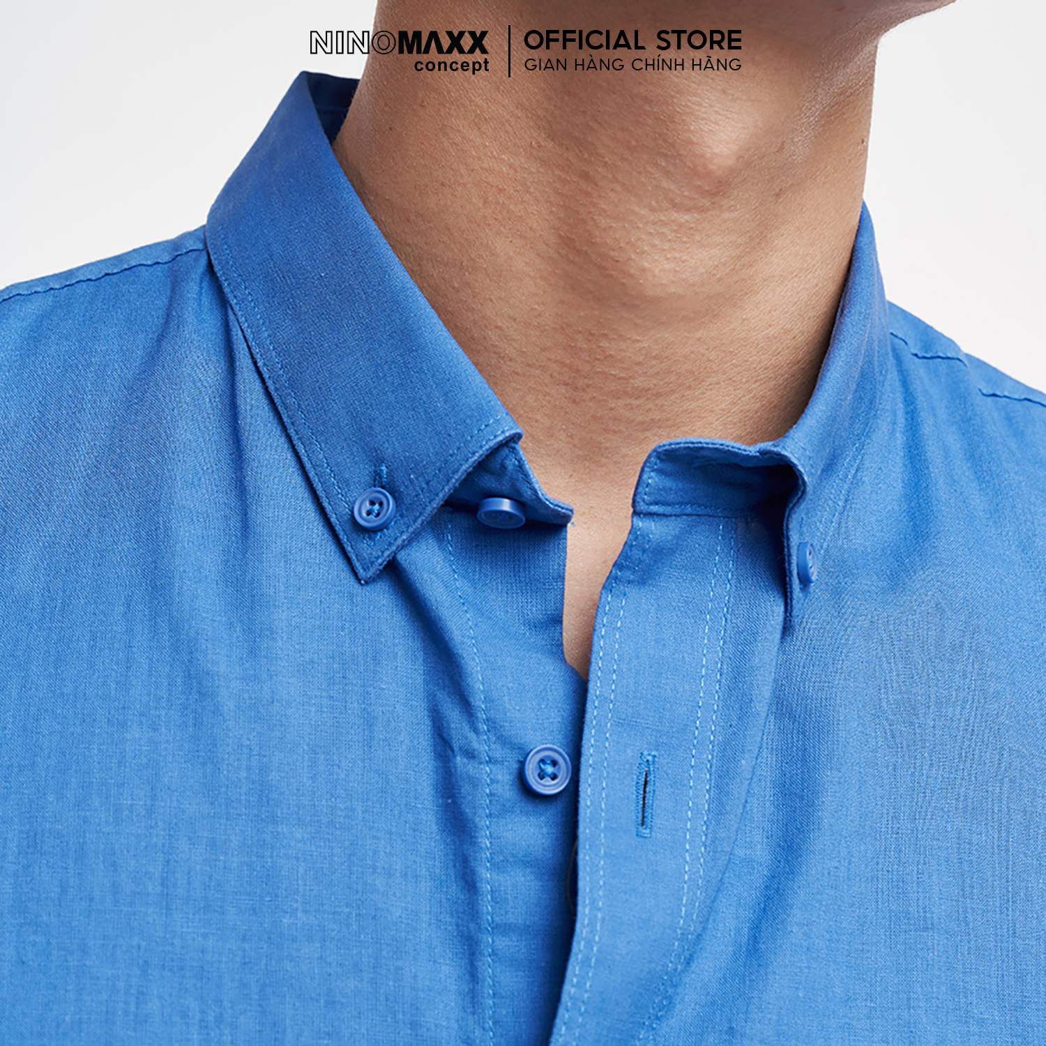 Limited Edition-ninomaxx men's linen basic short sleeve shirt 1912098