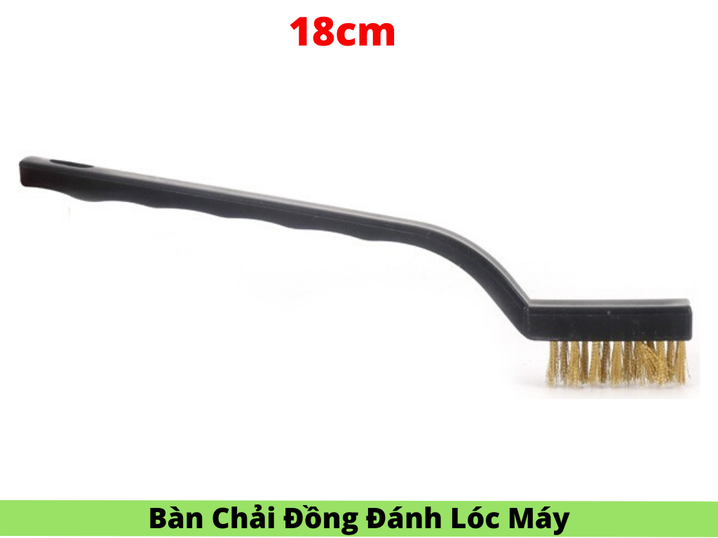 [HCM]Bàn Chải Đánh Lốc Máy Bằng Đồng Thau Bàn Chải Tẩy Lốc Máy Pallas 18cm