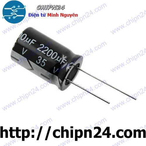 [5 con] (G37.3) Tụ hóa 2,200uF 35V (16x26mm) (2200uF 35V)