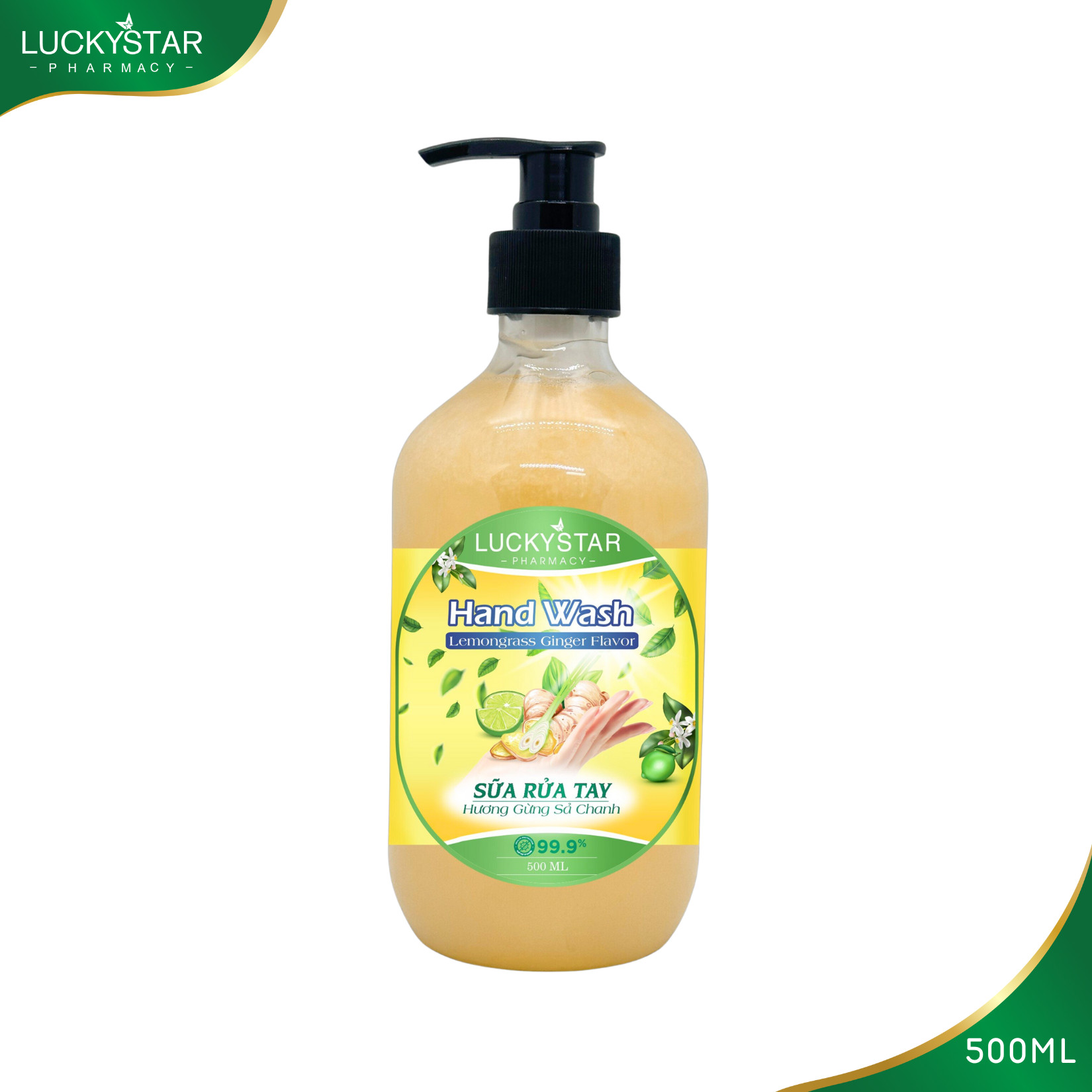 Sữa Rửa Tay Diệt Khuẩn Lucky Star - 500ml