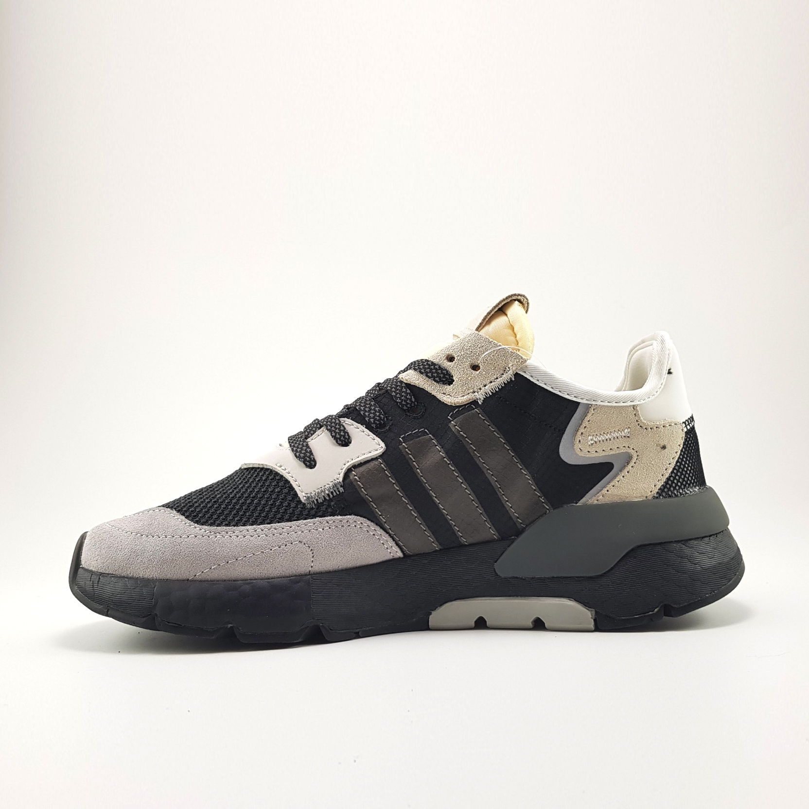 Giày sneaker nam Nite Jogger 2019 Black/Grey-Creamy White