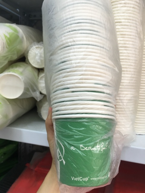 50 Cốc Giấy, Bát Giấy Dùng 1 Lần 480Ml (Không Nắp)