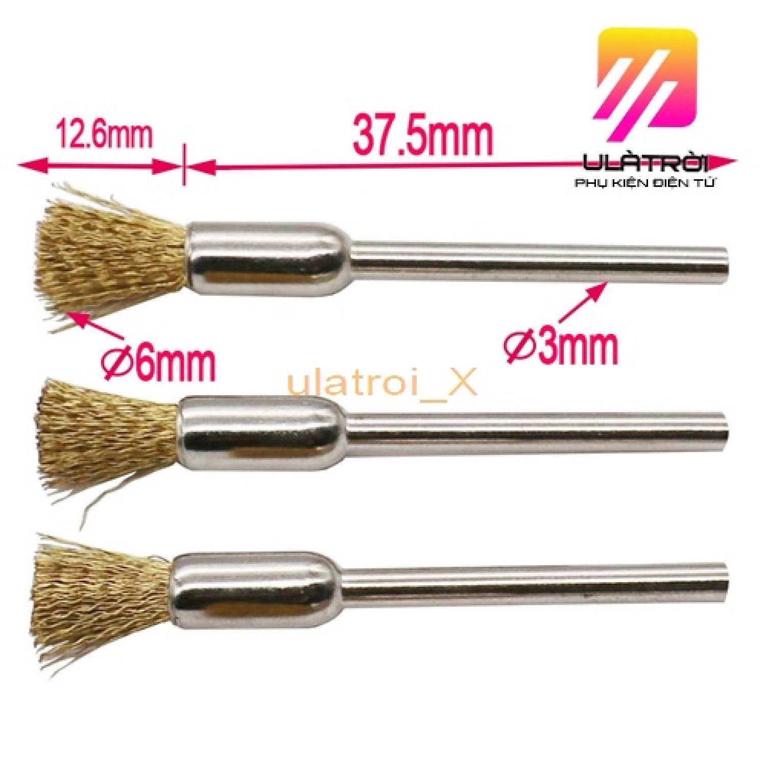 Chổi đánh rỉ sét, chổi đánh rỉ sắt trục 3mm