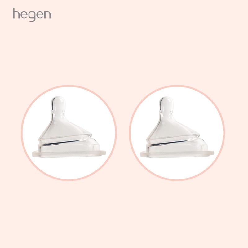[Hoàn Tiền 10%]Hộp 2 Núm thay thế Bình sữa Hegen