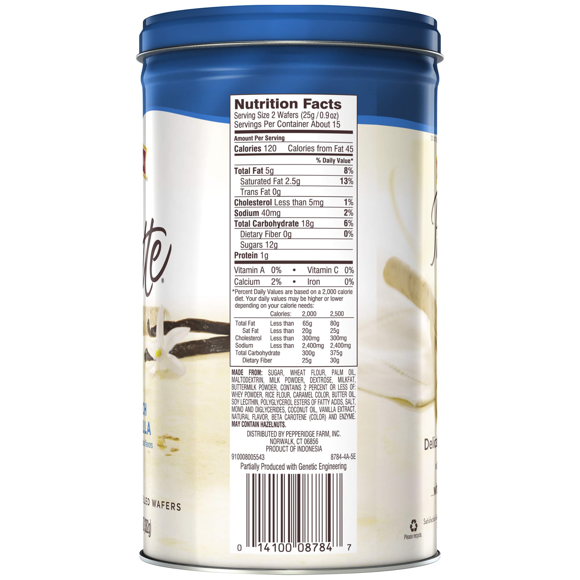 Date 06/26 Pepperidge Farm Waffles 382g - Vanilla