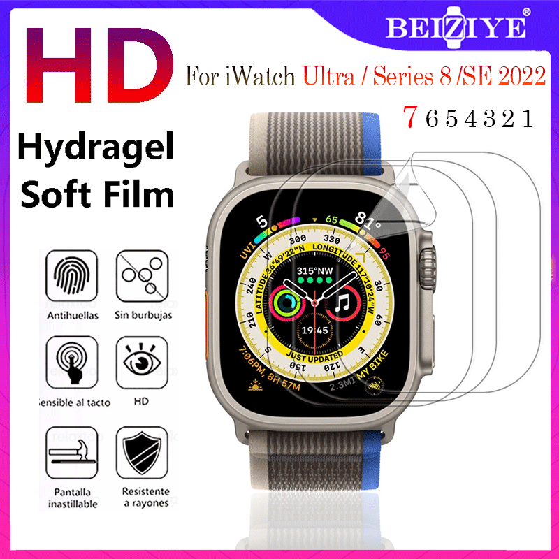 Phim bảo vệ màn hình cho Apple Watch Ultra 49mm Rõ ràng Full Bảo hiểm loạt