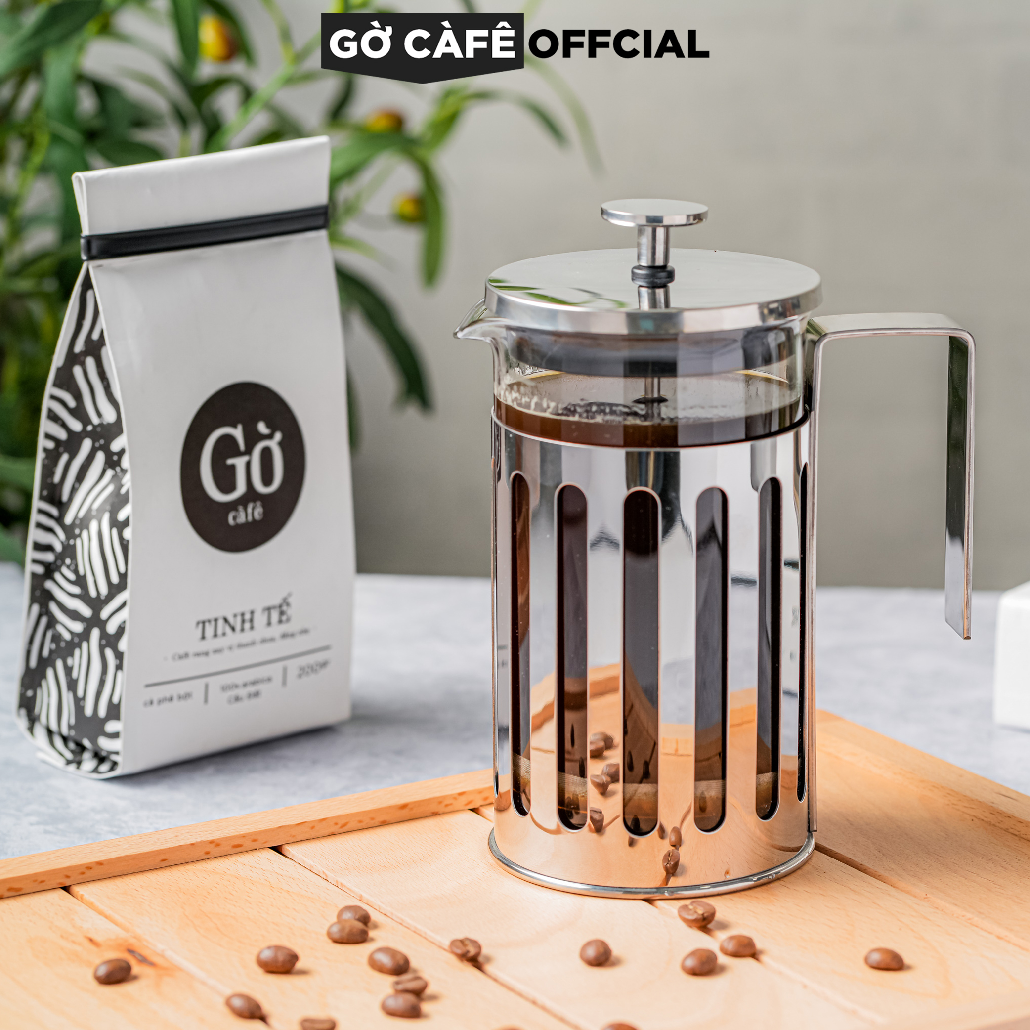 Bình French Press- Bình pha cà phê kiểu Pháp inox 304