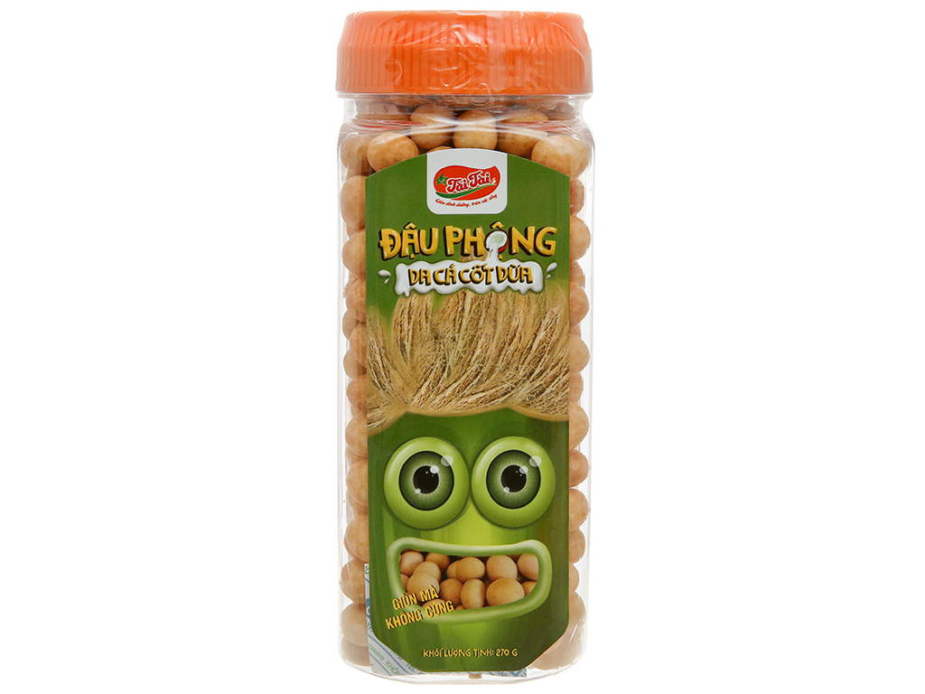 2 hũ Đậu phộng da cá cốt dừa Tài tài hũ 270g