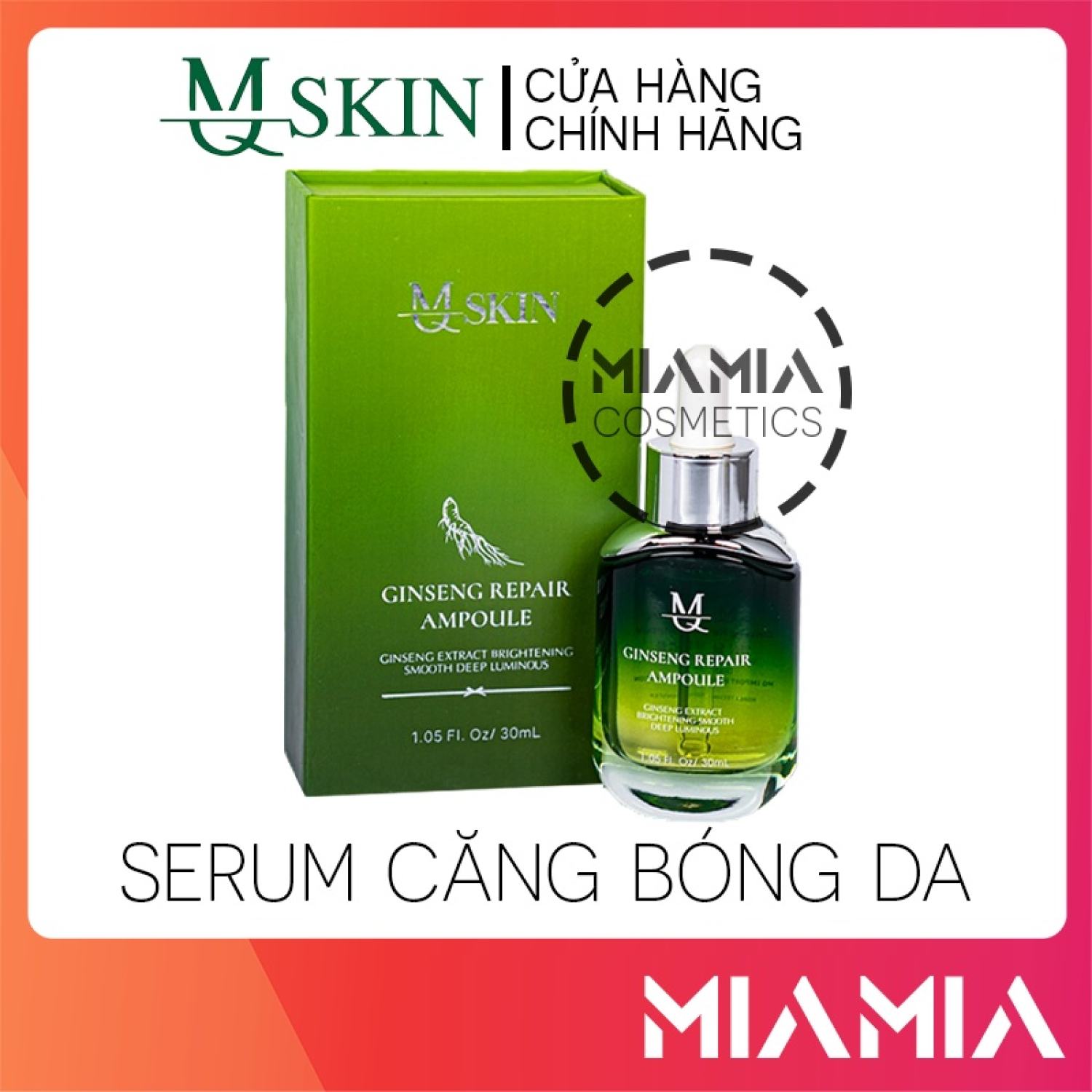 Serum căng bóng da nhân sâm mq skin chính hãng - ginseng ɾepair ampoule mqskin - 8936117150159