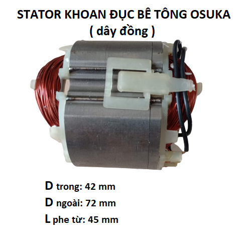 Stator, cuộn điện lắp máy khoan đục bê tông osuka - sa đục osk 6r dco