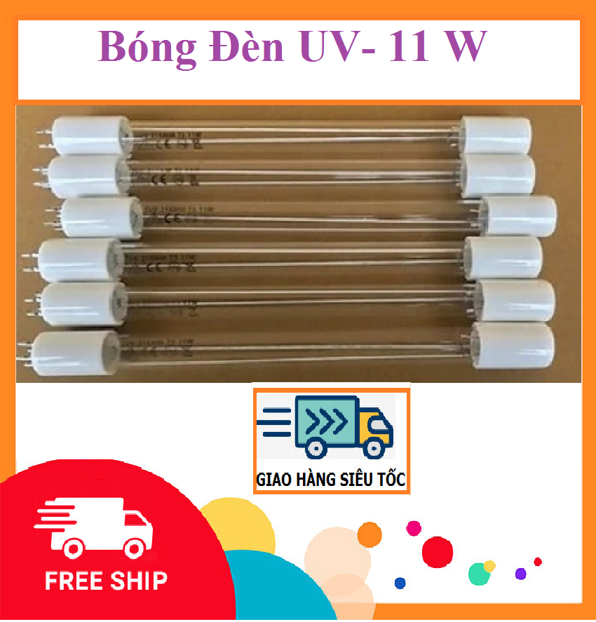 Bóng đèn uv 11w- dùng cho máy lọc nước uống gia đình- 4 chấu