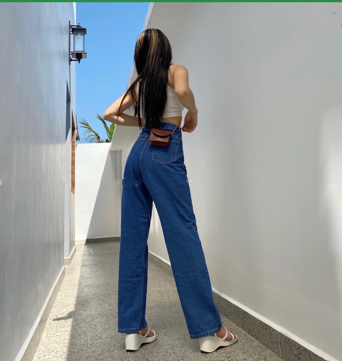QUẦN JEAN DÀI HIGHT CULOTES