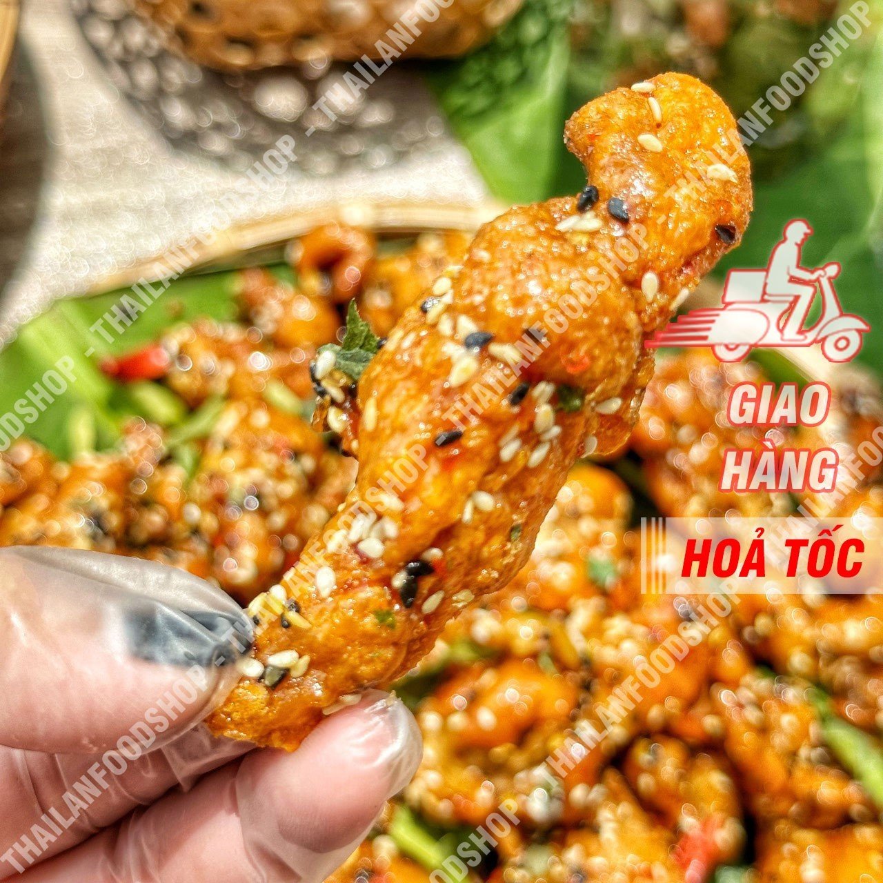 Da gà sấy giòn sốt chanh dây lon 250gram