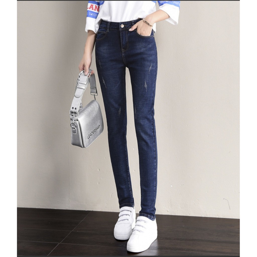 [HCM]Quần Jean Nữ Cào Co Giãn Lưng Cao