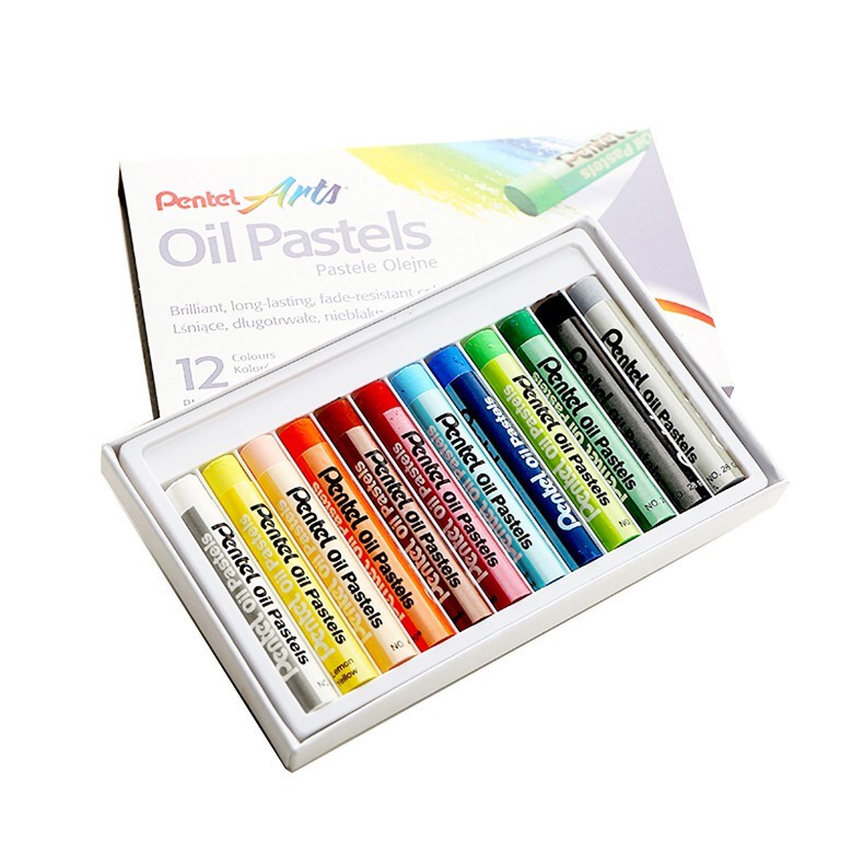 Màu Sáp Dầu Oil Pastel, Phấn Dầu Pentel