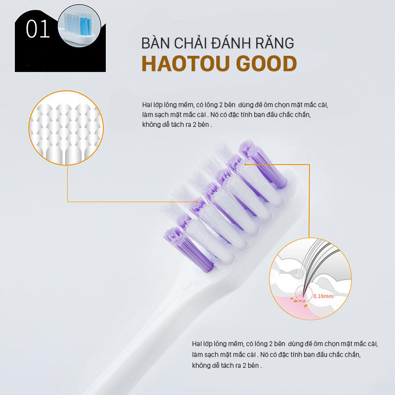 Bàn Chải Cho Người Niềng Răng Haotou Good