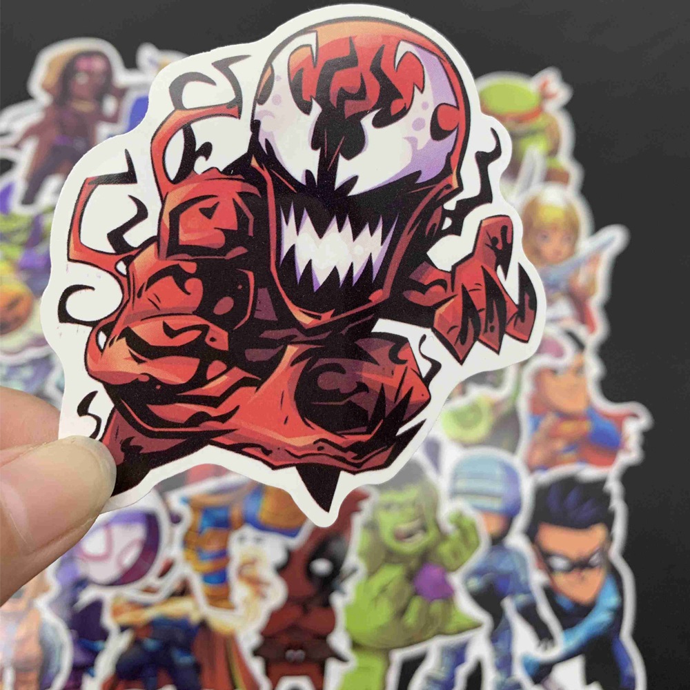 Sticker PVC Chống nước Hình dán Siêu nhân Marvel ST-018