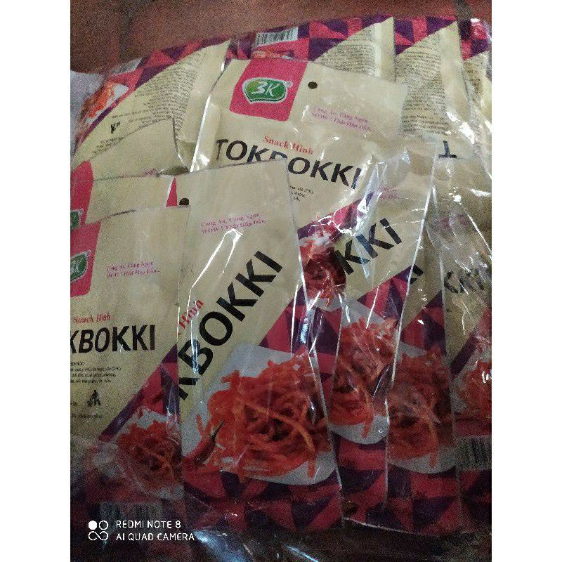 Bịch 30 Gói Snack Tokbokki Dẻo Cay Ngon ( Sỉ Đồ Trẻ Em)