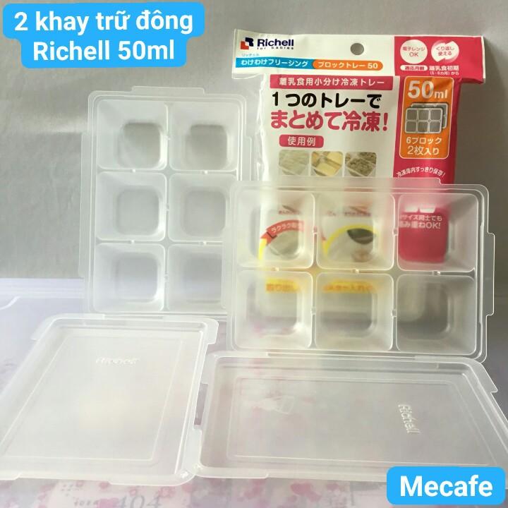 Bộ 2 khay trữ đông 50ml Richell